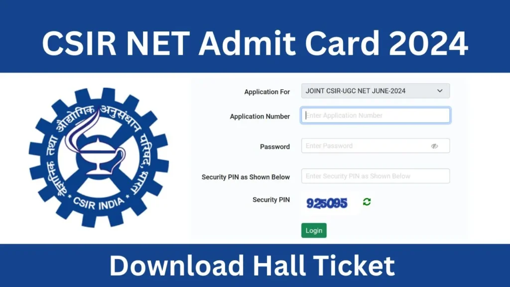 CSIR NET Admit Card 2024