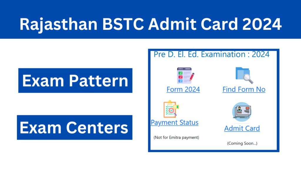 Rajasthan BSTC Admit Card 2024