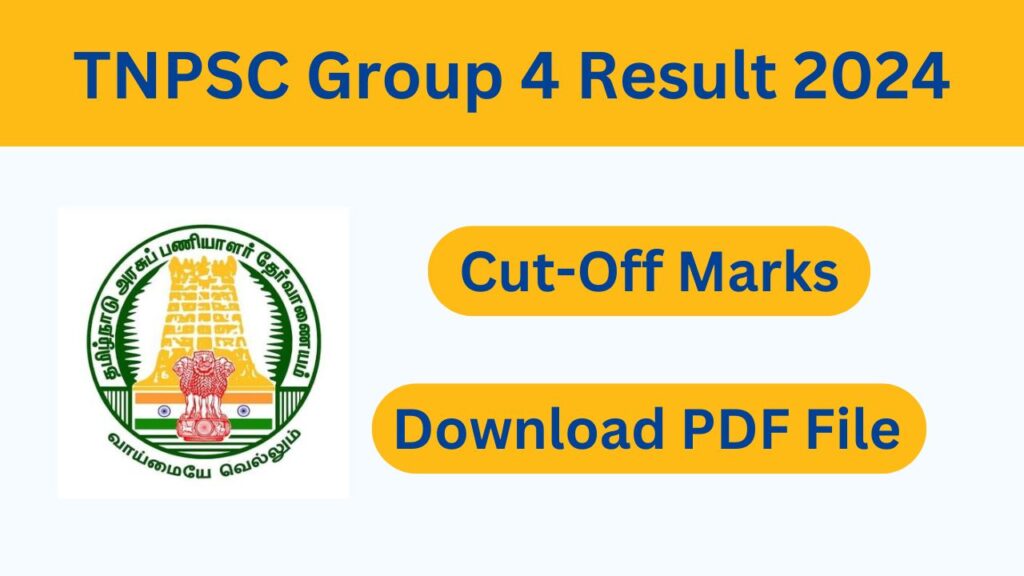 TNPSC Group 4 Result 2024