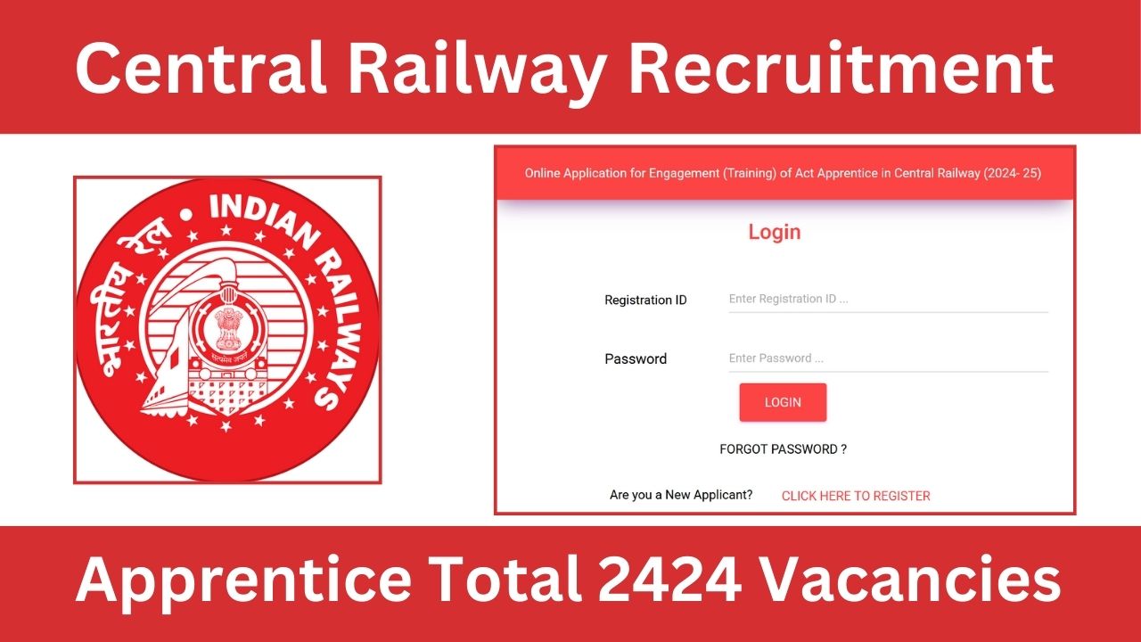 RRC Central Railway Apprentice Recruitment 2024