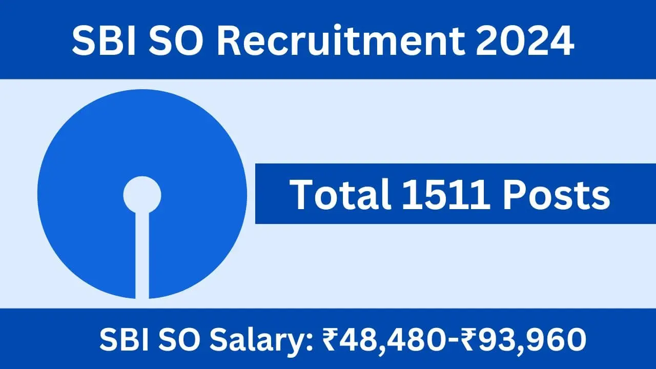 SBI SO Recruitment 2024 notification