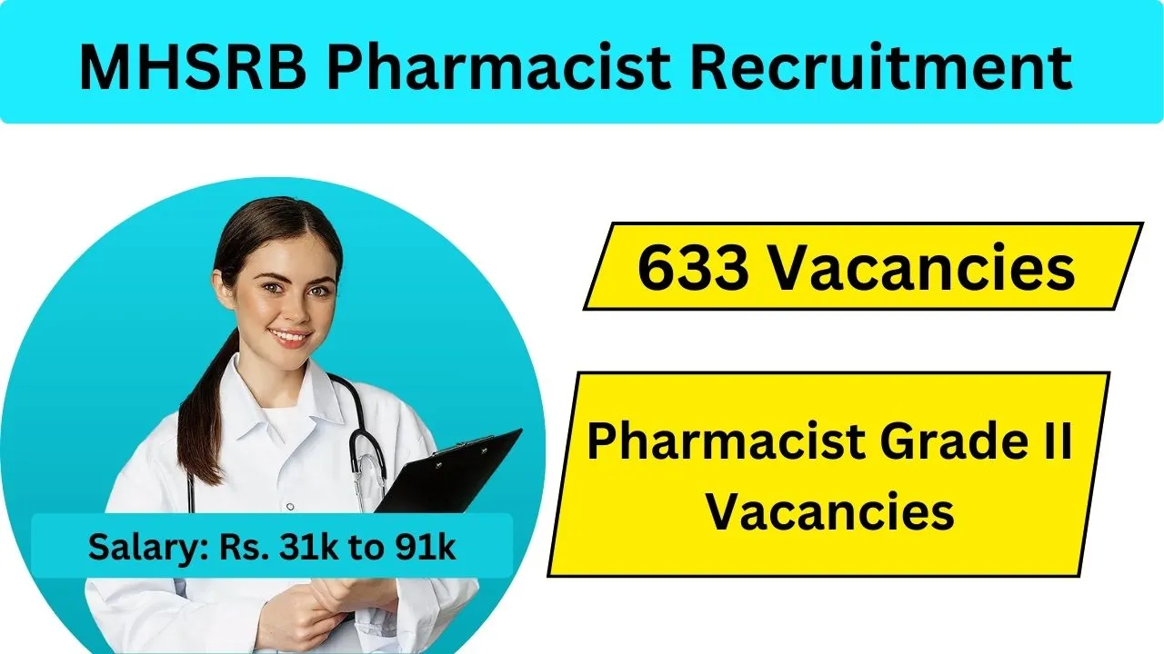 Telangana Pharmacist Recruitment 2024